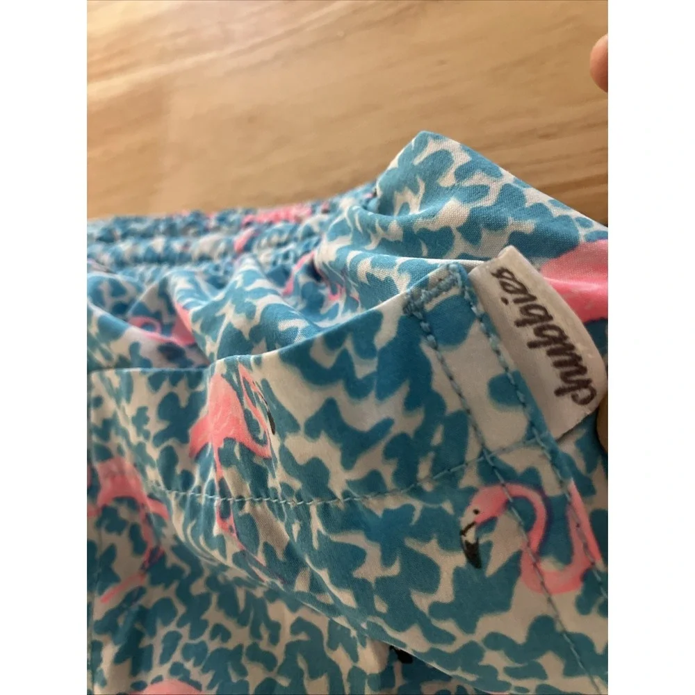 Men's Chubbies The Domingos Flamingos Classic Swim Trunks Mesh Lined XS